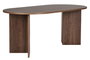 Sablin - Mesa de Comedor Venezia Walnut, 180x90x75 cm, Melamina Nogal, Moderna Escandinava, Capacidad de Carga 70 kg